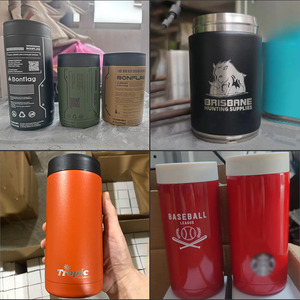 Prêt à être expédié – 15 couleurs disponibles – Refroidisseur de canettes à double paroi sous vide pour bière et cola, idéal pour les fêtes en extérieur - Product Image 4