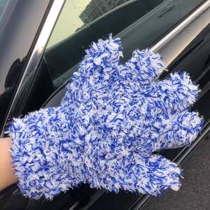 Guantes de microfibra de felpa ultraabsorbentes para detalles de automóviles, guante suave para lavado de autos para una limpieza efectiva para la locura de detalles de automóviles - Product Image 5