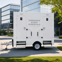 Système de toilettes portables conformes aux normes avec réservoir de déchets intégré pour écoles, hôpitaux, événements extérieurs, location de lieux de mariage, remorque WC mobile