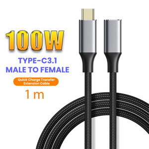 <span class=keywords><strong>USB</strong></span> 3.1 10Gbps PD100W lega di alluminio Nylon tipo-C prolunga prolunga maschio femmina con ricarica rapida per <span class=keywords><strong>Nintendo</strong></span> <span class=keywords><strong>Switch</strong></span> - Product Image 3