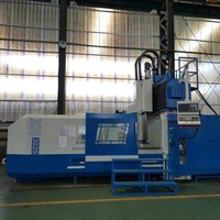 Fraiseuse à portique CNC horizontale 3 axes de conception allemande de haute précision BT50 FANUC 10000 tr/min pour applications aérospatiales lourdes en titane