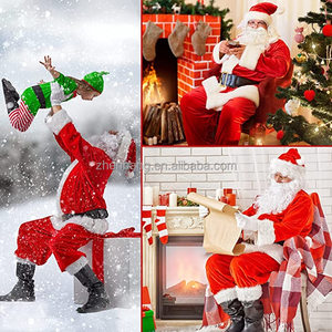 Disfraz de Papá Noel para hombre, disfraz de lujo para adultos, traje de Papá Noel, trajes de Navidad - Product Image 3