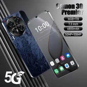 New Design C30 Pro Original 7.3 Inch Android 13 Phone 16GB + 1TB 50MP + 108MP 5G Smartphone 8000mAh Mobile Phones