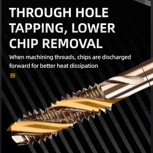 FuSheng M35 ad alta velocità HSS M35 macchina rubinetto punta a spirale con scanalatura diritta <span class=keywords><strong>per</strong></span> filettatura M3-M12 - Product Image 4