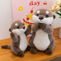 Peluche douce en forme de loutre de mer, jouet animal simulé, compagnon de sommeil, coussin décoratif pour machine à griffes, souvenir, porte-clés