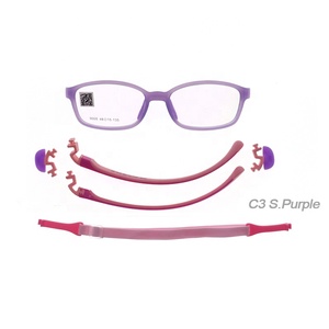 Gafas Unisex <span class=keywords><strong>para</strong></span> Niños TR90 <span class=keywords><strong>de</strong></span> Silicona Azul, Duraderas, con Esquinas Cuadradas, Correa Ajustable, Almohadilla Nasal Suave, <span class=keywords><strong>Lentes</strong></span> <span class=keywords><strong>de</strong></span> PC 9005 <span class=keywords><strong>para</strong></span> Leer - Product Image 3