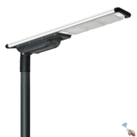 Lampe solaire LED extérieure JKCSOLAR JKC-FX-50W 50W, IP65, 4 modes d'éclairage, télécommande 433 MHz, alliage d'aluminium, garantie 3 ans