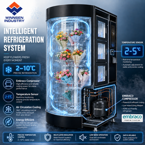 Máquina Expendedora <span class=keywords><strong>de</strong></span> Flores Frescas Winnsen en Oferta con Refrigerador, Pantalla Táctil, Lector <span class=keywords><strong>de</strong></span> Tarjetas y Monedero Electrónico para Aeropuertos y Metro - Product Image 5