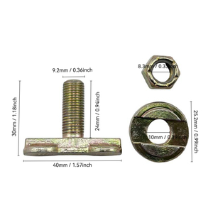 Высокое качество, Резьбовая шпилька с резьбой в различных стилях, фитинг для трека, болт с двойной резьбой, фитинг для сиденья - Product Image 4