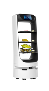 Robot de livraison de nourriture intelligent Deligo, robot autonome de service AMR pour restaurants, hôtels, hôpitaux et automatisation de la restauration commerciale / alimentation - Product Image 5
