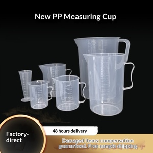 प्रयोगशाला कृषि इनिंग मशीन के लिए पारदर्शी उच्च तापमान प्रतिरोधी पीपी प्लास्टिक मापने वाले कप बीकर हैंडल - Product Image 3