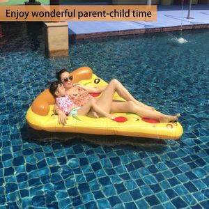 <b>Pool</b> Lounge Chair Inflatable Pizza Float Thickened PVC Material Adults Teen Floating Raft Sunbathing <b>Tanning</b> <b>Pool</b> Relax - Product Image 2