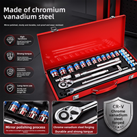 Vente directe d'usine, ensemble de clés à cliquet pour réparation automobile, 24 pièces, ensemble d'outils à main, kits d'outils multifonctionnels, ensemble de tournevis