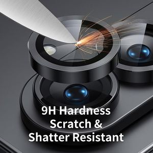 ฟิล์มกันรอยเลนส์กล้องแบบเต็มจอ AR สำหรับ Apple iPhone กระจกนิรภัย 9H ป้องกันรอยขีดข่วน 2.5D OEM/ODM แบบเพชร - Product Image 2