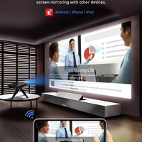 Mini projecteur de poche DLP portable P09-II avec Android 9 1G 8G Entrée HD-MI Résolution 3D 4K Lampes LED/LCD Fonction de mise en miroir