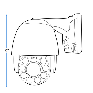 Camera PTZ Vòm An Ninh Tốc Độ An Ninh Thu Phóng Góc Nghiêng 4K 8MP IP PoE 2 Chiều 3840X2160P Bảo Mật IP Mini - Product Image 2