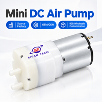 Pompe à vide micro-sonore portable OEM personnalisée haute pression en plastique DC 5V 12V pour l'échantillonnage de gaz et le stockage alimentaire sous vide
