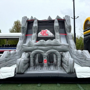 Parcours d'obstacles gonflable commercial WINWAY à thème fantôme d'Halloween en PVC - avec toboggan, mur d'escalade, zone de rebond pour 20 personnes - Product Image 1