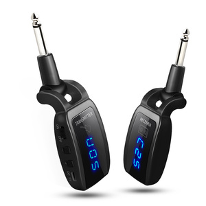 Music Instrument Bass Set LED Display Rotary 6.35mm <strong>Audio</strong> Plug U12DX <strong>UHF</strong> Electronic Guitar Wireless System <strong>Transmitter</strong>+Receiver