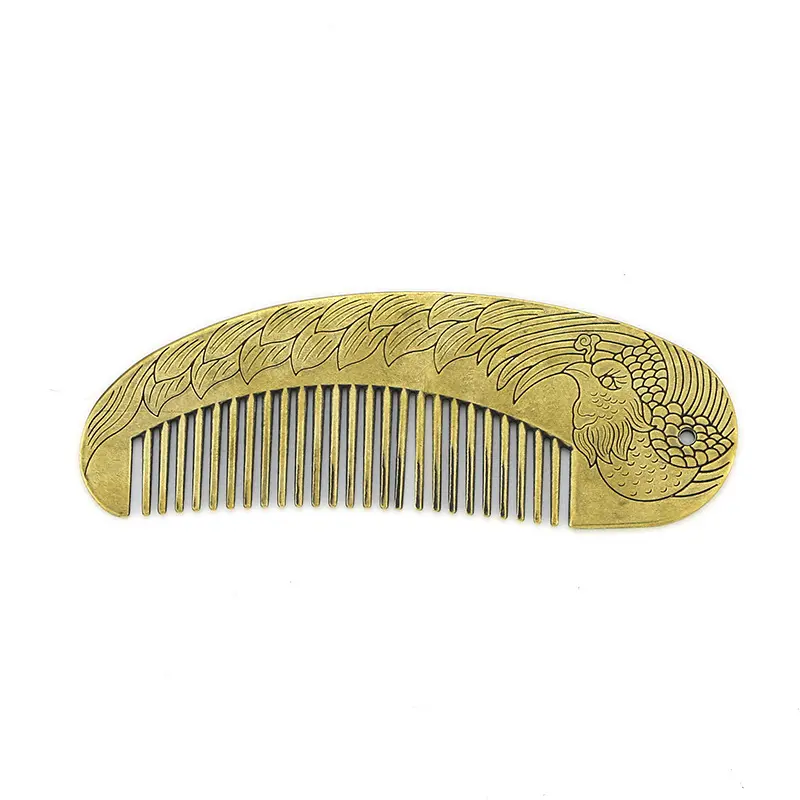 Yunnan-peine para el pelo hecho a mano, punta de cobre puro, estilo Retro étnico, CA 665, alta calidad