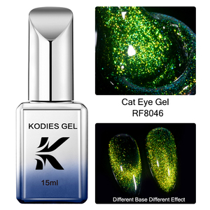 KODIES 9D Cat Eye Gel Polish Set <span class=keywords><strong>Semipermanente</strong></span> UV Gel con lámpara LED Etiqueta Privada Pigmento magnético <span class=keywords><strong>Esmalte</strong></span> Suministros para uñas - Product Image 3