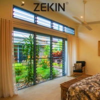 Persianas de Aluminio Modernas Personalizadas ZEKIN, Persianas Enrollables para Exteriores, Persianas Corredizas para Ventanas, Persianas de Aluminio