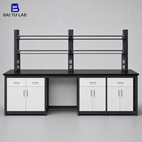 Tables et bancs de laboratoire sur mesure Baitu, meilleures ventes, avec tiroirs de rangement métalliques pour laboratoire scientifique
