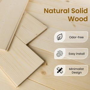 <span class=keywords><strong>Porte</strong></span> coulissante en bois <span class=keywords><strong>de</strong></span> <span class=keywords><strong>grange</strong></span> naturel <span class=keywords><strong>de</strong></span> <span class=keywords><strong>24</strong></span> x 80 <span class=keywords><strong>pouces</strong></span>, pré-percée, bricolage, bois d'épicéa massif non fini, panneau, <span class=keywords><strong>porte</strong></span> intérieure - Product Image 2
