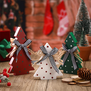 Modern Farmhouse Wooden <strong>Xmas</strong> Centerpiece Rustic Wooden Christmas Decorative <strong>Tree</strong> for <strong>Wood</strong> Table Factory Wholesale - Product Image 2