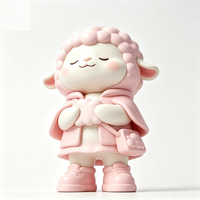 Figurine d'art de collection personnalisée en forme de mouton, statue de dessin animé en PVC et ABS, fabrication OEM en Chine, figurine personnalisée pour la vente en gros de produits de marque