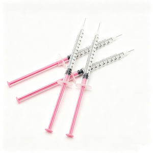 Jeringas de <span class=keywords><strong>Insulina</strong></span> <span class=keywords><strong>U100</strong></span> Rosas de 30g 5/16 (8mm) 1ml, Estuche de Jeringas Rosas con Aguja, <span class=keywords><strong>Jeringa</strong></span> de 30ui para Animales Pequeños - Product Image 5