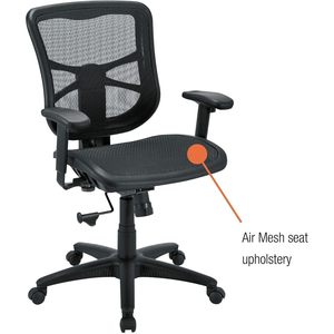 Silla Giratoria/Inclinable Alera ALE Serie Elusion con Respaldo Medio de Malla Transpirable, Color Negro, con Reposacabezas Ajustable para Oficina, Hogar u Hospital - Product Image 3