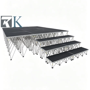 Aluminum <b>Stage</b> Plywood <b>Platform</b> Aluminum Support Mobile <b>Stage</b> for Wedding Performance Exhibition Music Events - Product Image 1