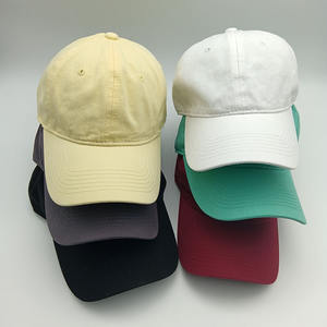 Casquettes de baseball unies lavées, personnalisables et brodables, ajustables, souples, style « Dad Hat » - Product Image 1