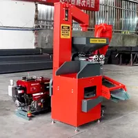 Nettoyeur et Dépierreur de Riz Combiné 11HP Diesel, Moulin à Riz Portable 11HP, Machine à Polir et Dépierrer le Riz pour Usage Agricole