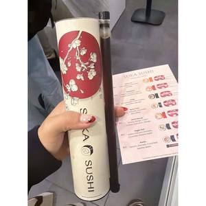 علب تغليف السوشي القابلة للطي صديقة للبيئة بتصميم وشعار مخصص، علب ورقية للطعام بدرجة غذائية - Product Image 3