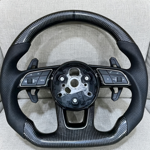 Productos Populares: Volante de Fibra de Carbono para Modelos <span class=keywords><strong>Audi</strong></span> A3, A4, A4L, A5, A7L, A8, Q5, <span class=keywords><strong>Q7</strong></span>, B9, A6, R8, Piezas de Auto - Product Image 1