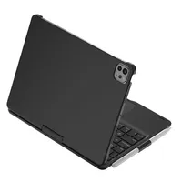 Étui pour iPad 10e génération 2022 et iPad 11e génération A16 2025 avec clavier Bluetooth, emplacement pour stylet, rétroéclairage RVB, support pliable rotatif à 360 degrés