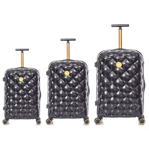 Biểu tượng tùy chỉnh ABS vỏ cứng vali sang trọng với xe đẩy Spinner Bánh Xe nhà máy nội trú valise Bộ hành lý - Product Image 1