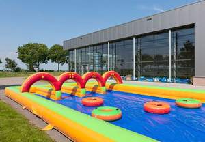 Popular divertido 0,55mm PVC gigante inflable tamaño personalizado humano Tejo para Team Building holandés inflable vientre deporte juego - Product Image 2