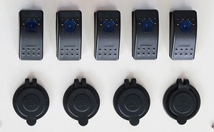 Panneau de commande canopée de 12V, usb personnalisé, pour <span class=keywords><strong>Camping</strong></span> en plein air, multifonction, avec interrupteur de batterie, bloc de fusibles - Product Image 6