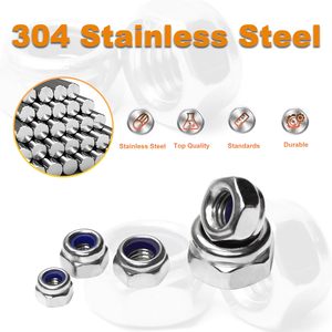 M3 locknuts tự-khóa Nylon chèn 304 thép không gỉ tự khóa 5.5 mét Hex Nut trình điều khiển <span class=keywords><strong>Tiny</strong></span> NUT - Product Image 4