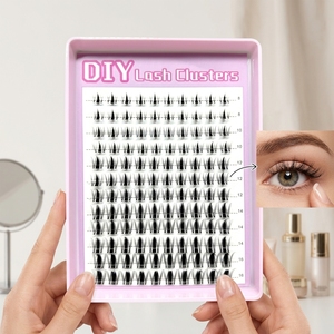 Pestañas postizas DIY de moda transfronteriza, modelo conejito, hechas a mano, gruesas, con diseño de hoja de arce de otoño, 12 filas grandes - Product Image 1