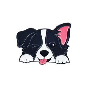 Benutzer definierte niedliche Hund Emaille Pin Cartoon Haustier Brosche mit Zunge heraus Design für Rucksack Jacke Hut Paar Zubehör Metall Abzeichen - Product Image 4