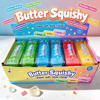 Jouet Squishy en forme de bâton de beurre rempli de slime, à remontée lente, anti-stress à presser, pour l'approvisionnement en détail