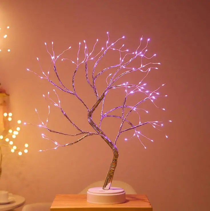 Hot Selling Tree light 108 touch led branch tree lamp Battery and USB Operated LED Lamp christmas holiday decoration tree lamp