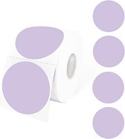 Rouleau de 500 autocollants ronds adhésifs imperméables de 2,5 cm pour étiquettes de tri, points de couleur, étiquettes vierges pour loisirs créatifs et scellage