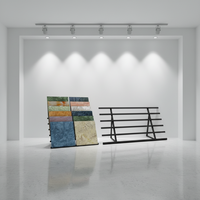 Nouveau design, support d'affichage rotatif à trois côtés robuste pour carrelage, marbre, panneau en céramique
