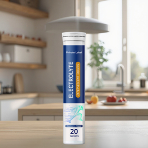 Compresse di elettroliti idratazione effervescente compresse di vitamine integratore vitaminico giornaliero senza zucchero a basso contenuto calorico 20 compresse - Product Image 1