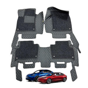 Tapis de sol sur mesure toutes saisons pour <span class=keywords><strong>Tesla</strong></span> Model 3 & Model Y, durables, antidérapants, imperméables, ensemble complet de tapis de voiture de luxe - Product Image 1